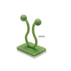 Крючок на липучке для растений, зеленый, размер S, 10шт
