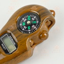 Электронный счетчик нажатий с компасом (коричневый)