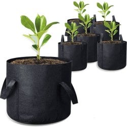 Текстильный горшок для растений 30 литров с боковыми ручками