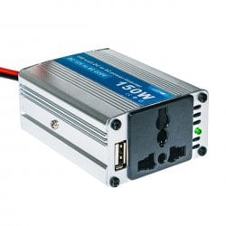 Инвертор преобразователь 150Ватт DC 12Вольт в AC 220Вольт и 5Вольт USB